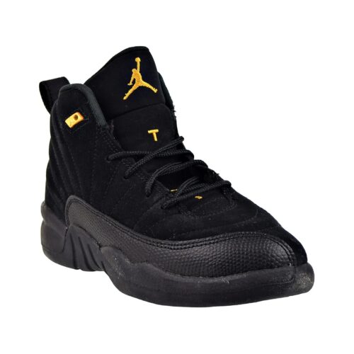 Little Kids Jordan 12 Retro Black Taxi Black/Taxi (151186 071)