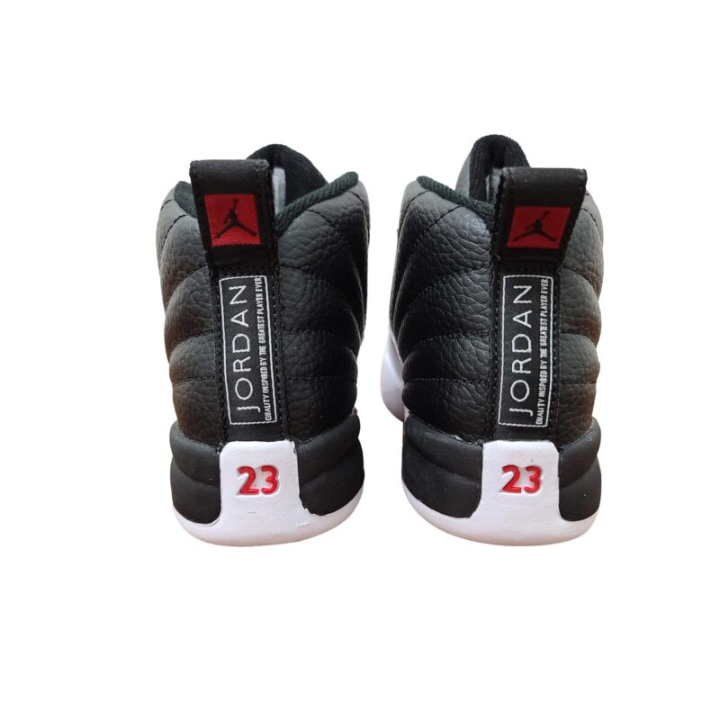 Little Kids Jordan 12 Retro Playoffs Black/Varsity Red-White (151186 006)