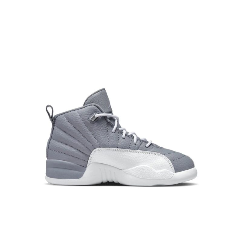 Little Kids Jordan 12 Retro Stealth Stealth/White-Cool Grey (151186 015)