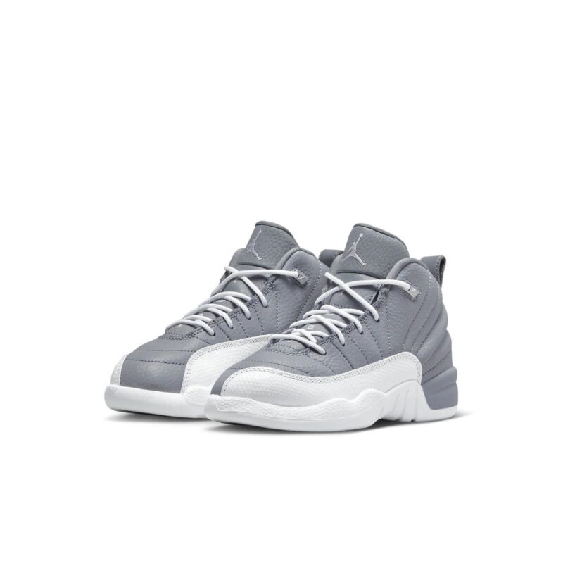 Little Kids Jordan 12 Retro Stealth Stealth/White-Cool Grey (151186 015)