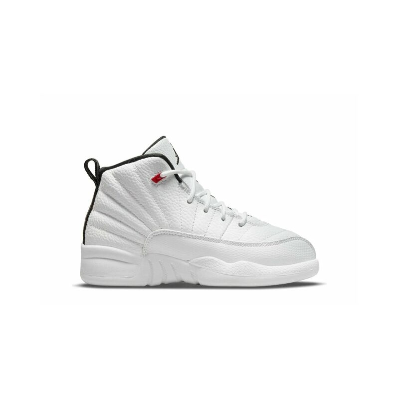 Little Kids Jordan 12 Retro Twist White/Black-University Red (151186 106)