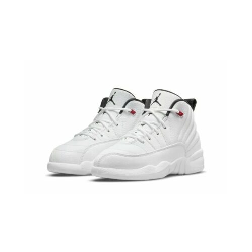 Little Kids Jordan 12 Retro Twist White/Black-University Red (151186 106)