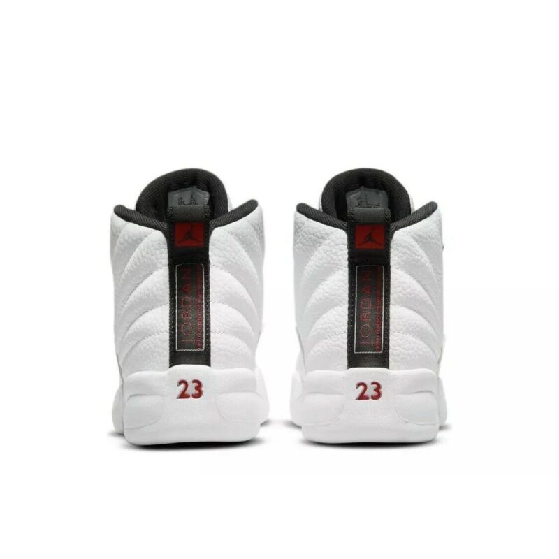 Little Kids Jordan 12 Retro Twist White/Black-University Red (151186 106)