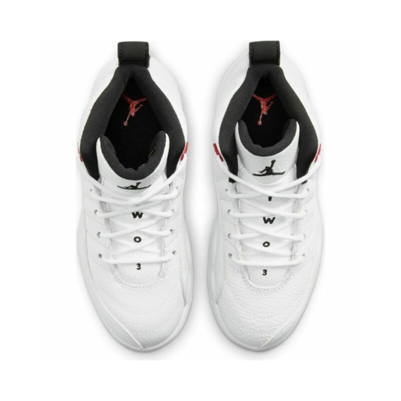 Little Kids Jordan 12 Retro Twist White/Black-University Red (151186 106)