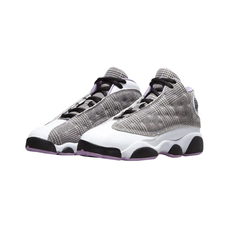 Little Kids Jordan 13 Retro Houndstooth Black/Lilac-White (Dn3939 015)