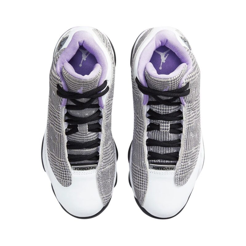 Little Kids Jordan 13 Retro Houndstooth Black/Lilac-White (Dn3939 015)