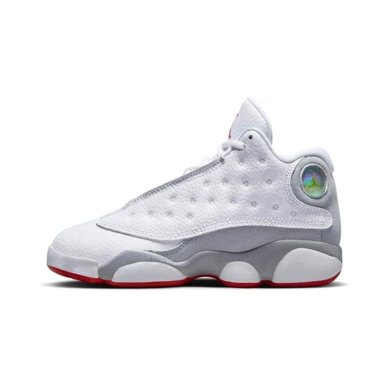 Little Kids Jordan 13 Retro White/True Red-Wolf Grey (Dj3005 160)