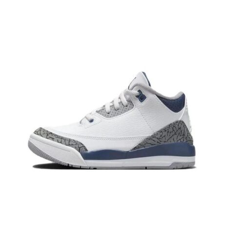 Little Kids Jordan 3 Retro White/Midnight Navy (Dm0966 140)