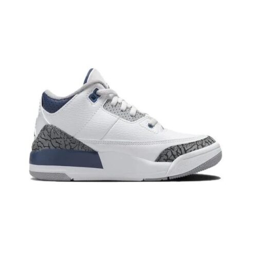 Little Kids Jordan 3 Retro White/Midnight Navy (Dm0966 140)