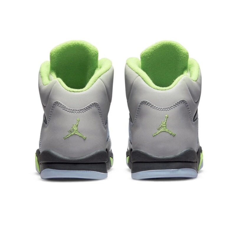 Little Kids Jordan 5 Retro Green Bean Sil/Green Bean-Flint Grey (Dq3735 003)