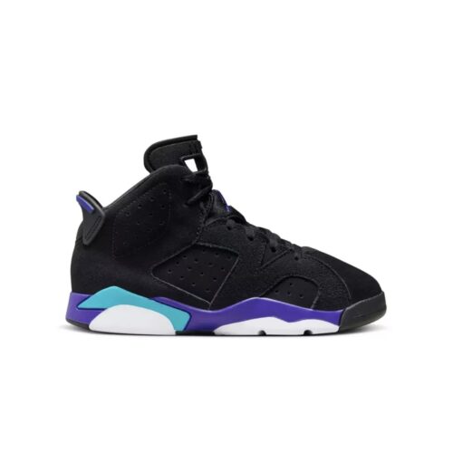 Little Kids Jordan 6 Retro Aqua Black/Bright Concord-Aquatone (Dv3605 004)