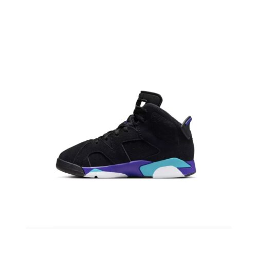 Little Kids Jordan 6 Retro Aqua Black/Bright Concord-Aquatone (Dv3605 004)