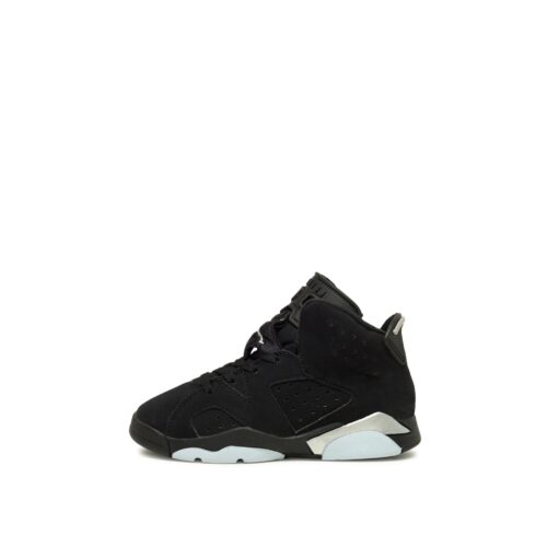 Little Kids Jordan 6 Retro Black Chrome Blk/Metallic Silver-Blk (Dx6178 001)