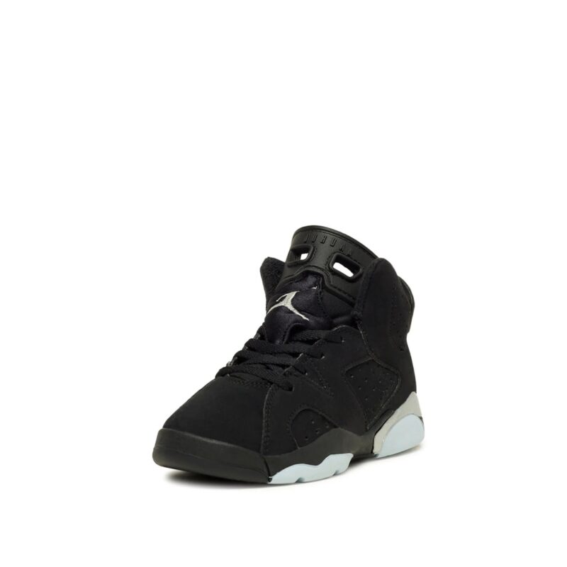 Little Kids Jordan 6 Retro Black Chrome Blk/Metallic Silver-Blk (Dx6178 001)