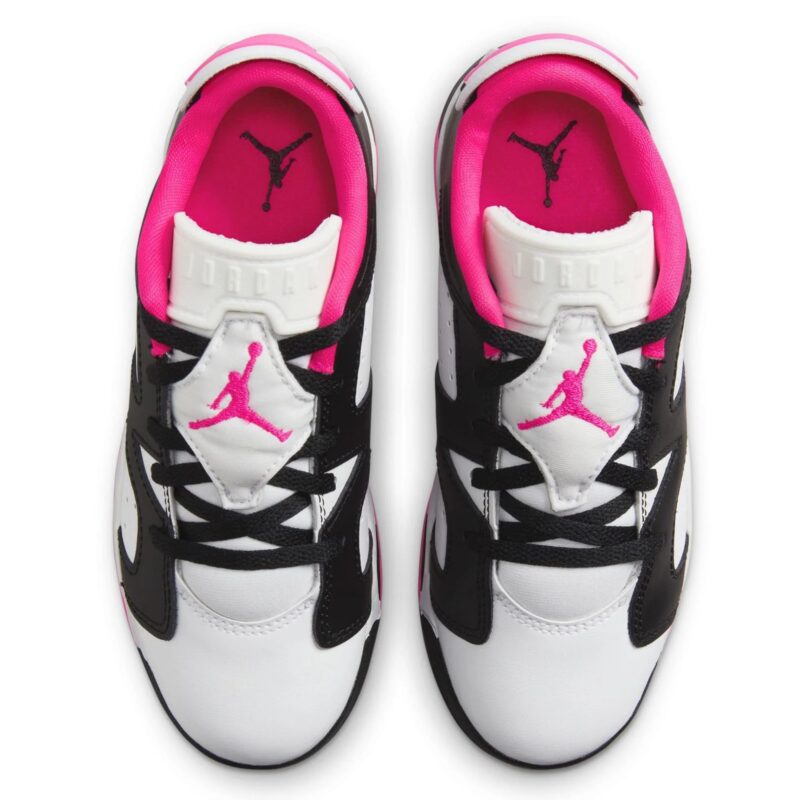 Little Kids Jordan 6 Retro Low Black/Fierce Pink-White (Dv3528 061)