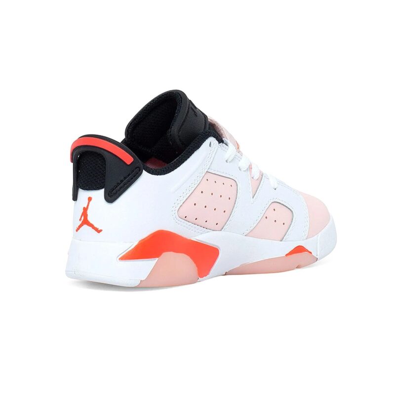 Little Kids Jordan 6 Retro Low White/Atmosphere-Infrared 23 (Dv3528 102)