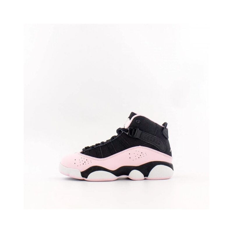 Little Kids Jordan 6 Rings Black/Pink Foam-Anthracite (323431 006)