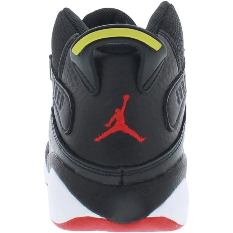 Little Kids Jordan 6 Rings Black/University Red-White (323432 063)