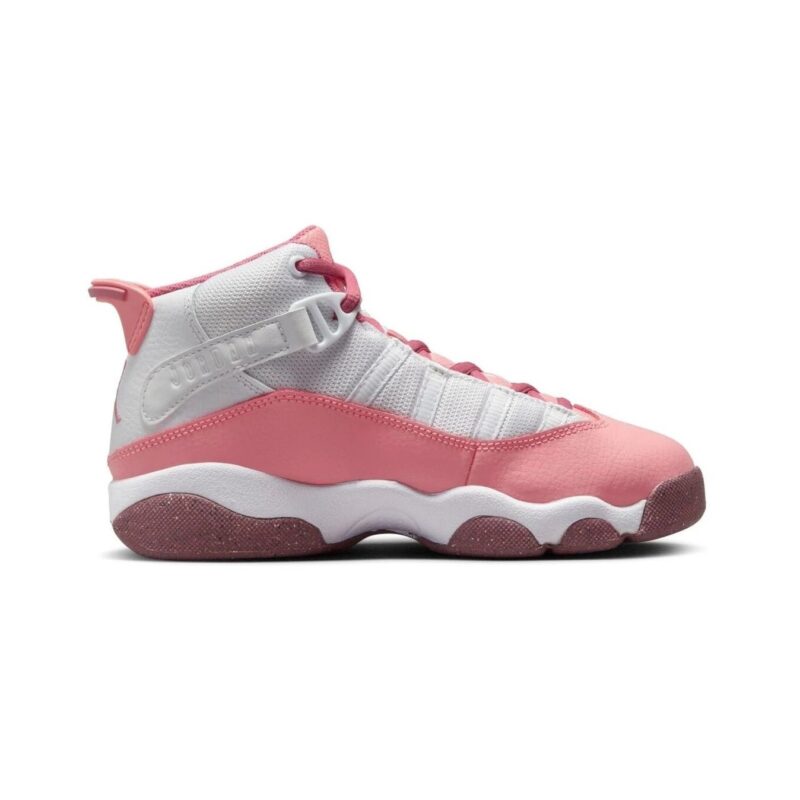 Little Kids Jordan 6 Rings Coral Chalk/Desert Berry-White (323432 616)