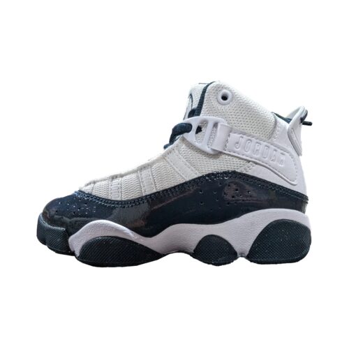 Little Kids Jordan 6 Rings White/Armory Navy (323432 147)