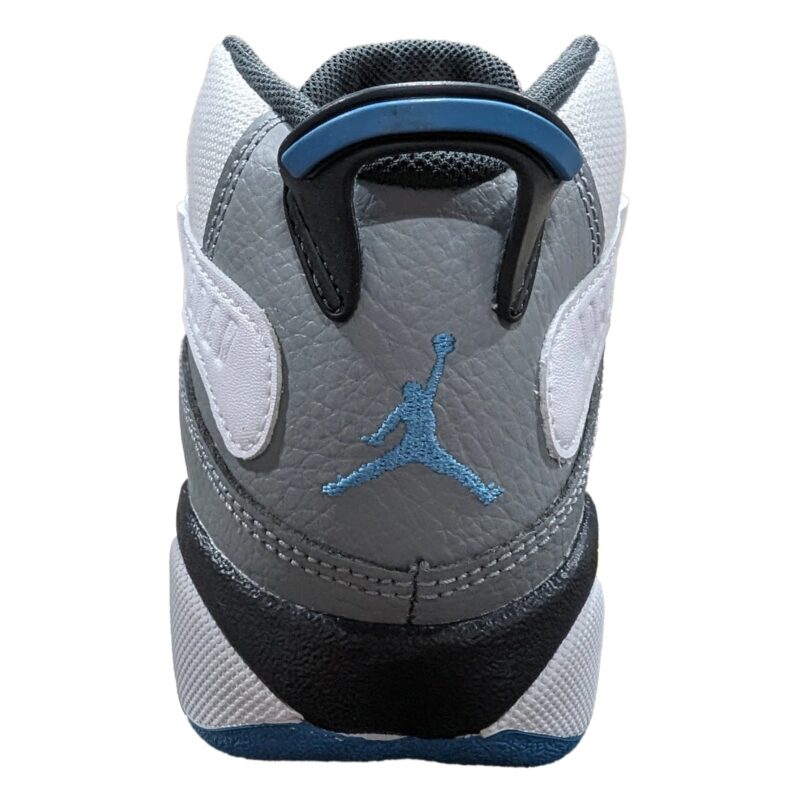 Little Kids Jordan 6 Rings White/Dutch Blue-Particle Grey (323432 110)