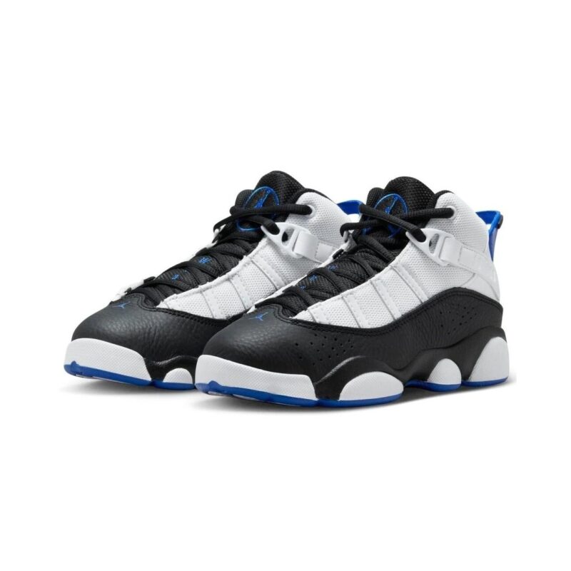 Little Kids Jordan 6 Rings White/Game Royal-Black (323432 142)