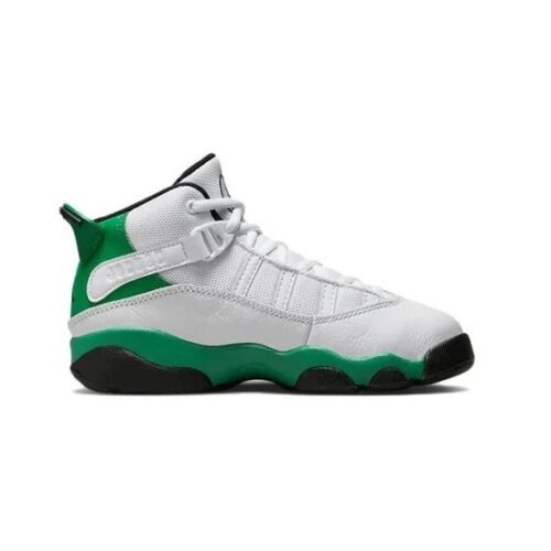 Little Kids Jordan 6 Rings White/Lucky Green-Black (323432 131)