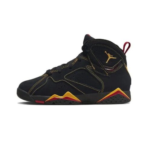 Little Kids Jordan 7 Retro Citrus Black/Citrus-Varsity Red (Dj2778 081)