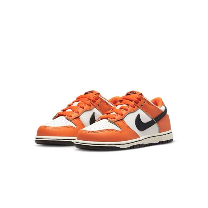 Little Kids Nike Dunk Low Phantom/Black-Safety Orange (Dh9756 003)