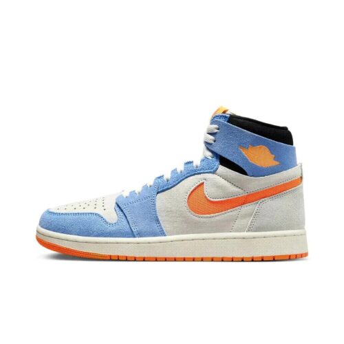 Mens Jordan 1 High Zoom Air Cmft 2 Sail/Alpha Orange-Royal Pulse (Dv1307 184)