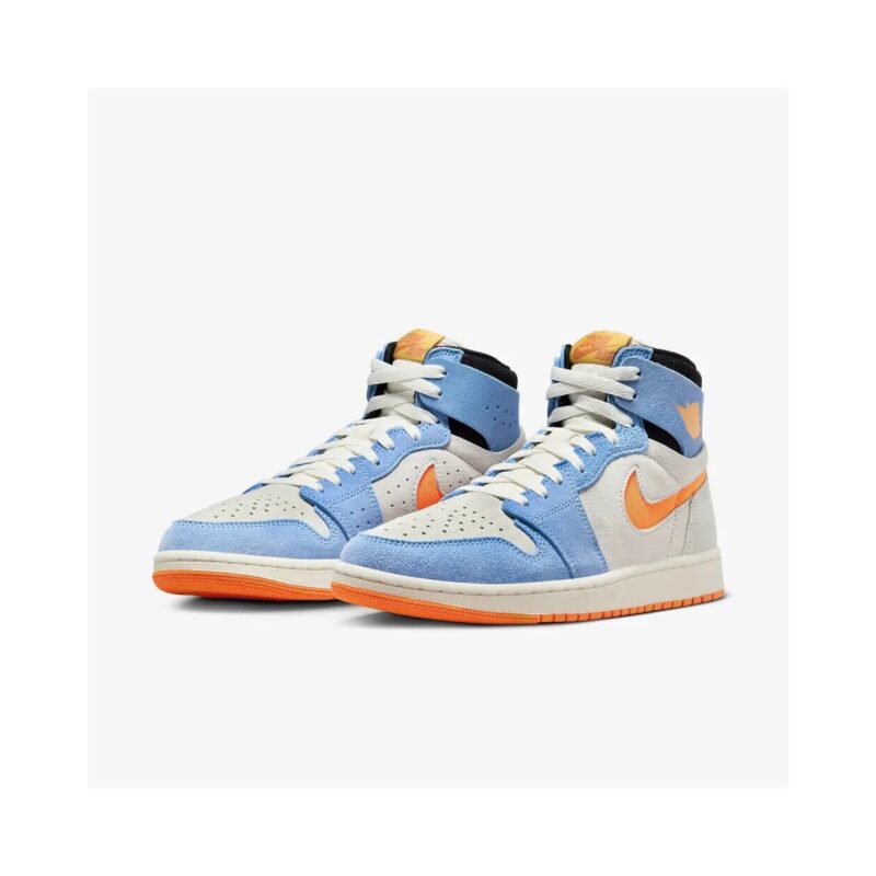 Mens Jordan 1 High Zoom Air Cmft 2 Sail/Alpha Orange-Royal Pulse (Dv1307 184)