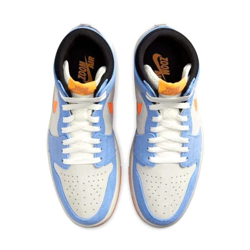 Mens Jordan 1 High Zoom Air Cmft 2 Sail/Alpha Orange-Royal Pulse (Dv1307 184)