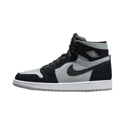 Mens Jordan 1 High Zoom Air Cmft Black/White/Smoke Grey (Ct0978 001)