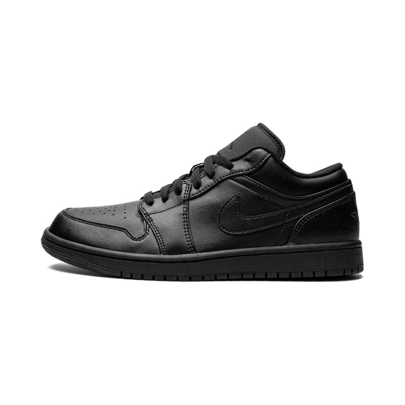 Mens Jordan 1 Low Triple Black Black/Black-Black (553558 093)