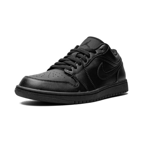 Mens Jordan 1 Low Triple Black Black/Black-Black (553558 093)