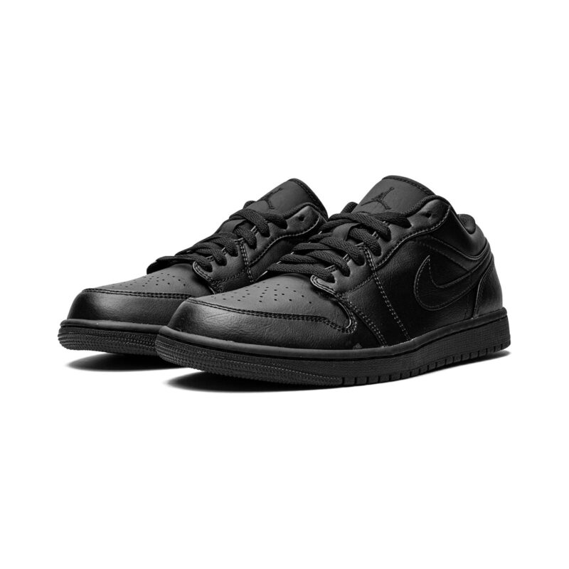 Mens Jordan 1 Low Triple Black Black/Black-Black (553558 093)