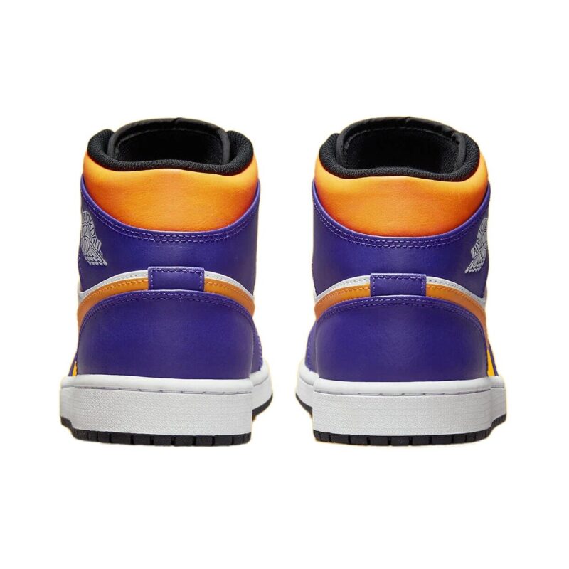 Mens Jordan 1 Mid Dark Concord/Taxi-White-Black (Dq8426 517)