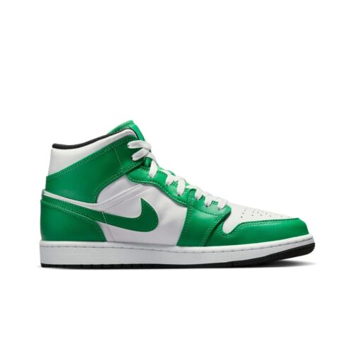 Mens Jordan 1 Mid Lucky Green/Black-White (Dq8426 301)