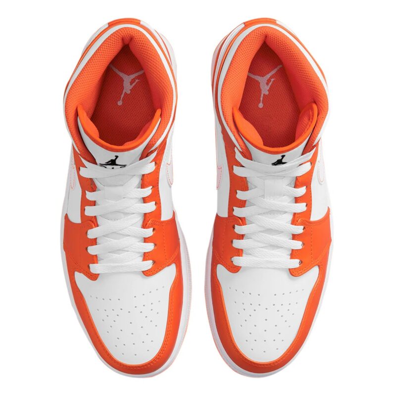 Mens Jordan 1 Mid Se Metallic Orange Electro Orange/Black-White (Dm3531 800)