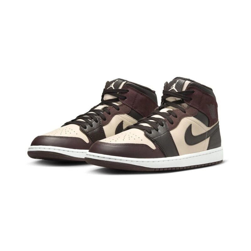 Mens Jordan 1 Mid Se Paris Ymca Velvet Brown/Earth-Sanddrift (Fz4359 200)