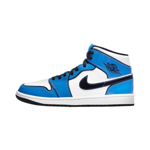 Mens Jordan 1 Mid Se Signal Blue/Black-White (Dd6834 402)