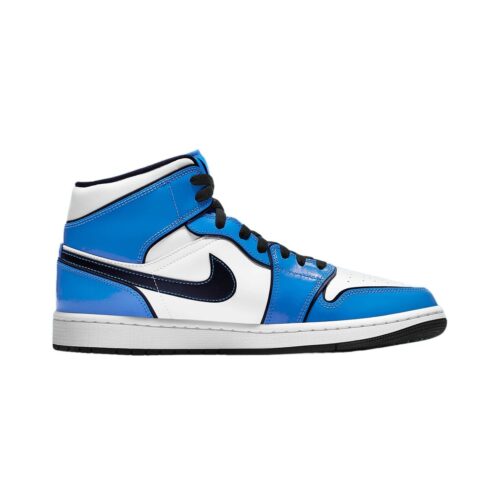 Mens Jordan 1 Mid Se Signal Blue/Black-White (Dd6834 402)