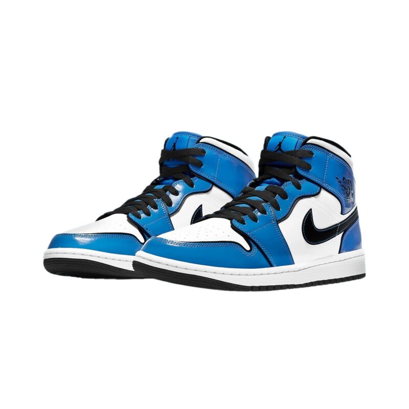 Mens Jordan 1 Mid Se Signal Blue/Black-White (Dd6834 402)