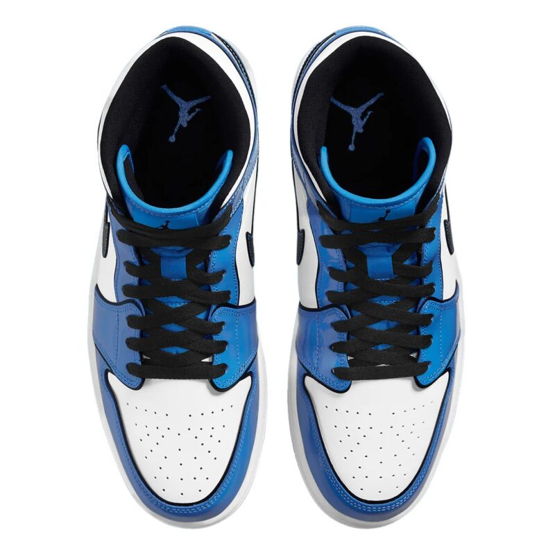 Mens Jordan 1 Mid Se Signal Blue/Black-White (Dd6834 402)