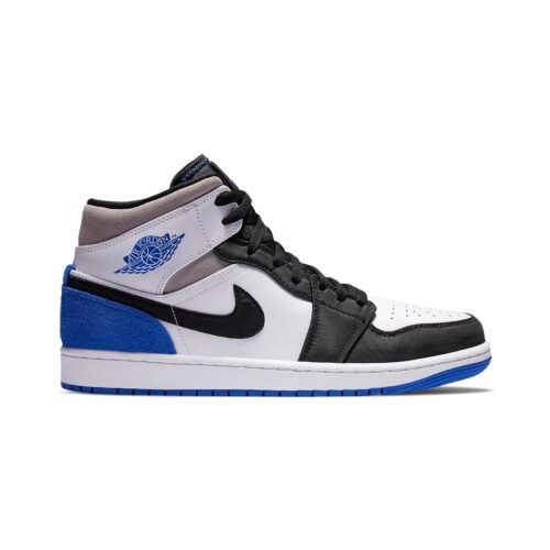 Mens Jordan 1 Mid Se Union Royal Wht/Blk-Lt Sol Flr/Hy Ryl (852542 102)