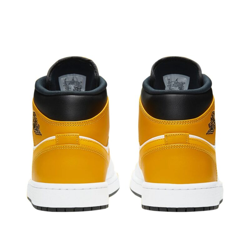 Mens Jordan 1 Mid University Gold White/Univ Gold-Black (554724 170)