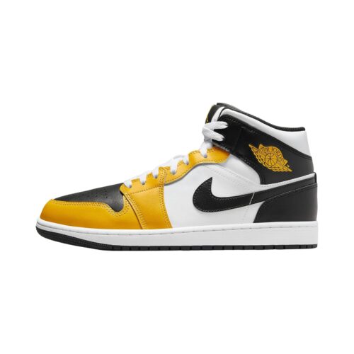 Mens Jordan 1 Mid Yellow Ochre/Black-White (Dq8426 701)