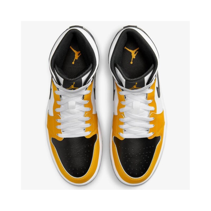 Mens Jordan 1 Mid Yellow Ochre/Black-White (Dq8426 701)