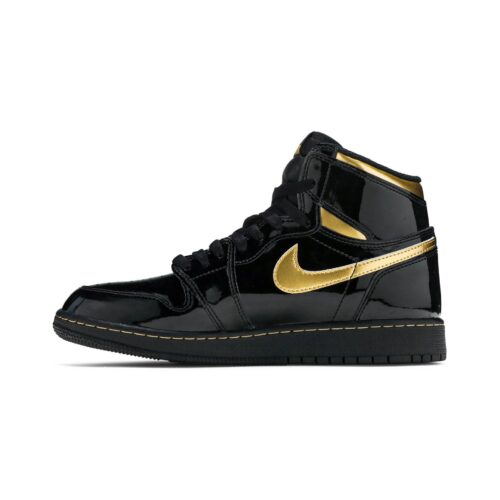 Mens Jordan 1 Retro High Og Black/Metallic Gold-Black 2020 (555088 032)