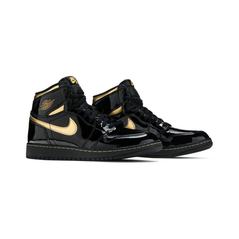 Mens Jordan 1 Retro High Og Black/Metallic Gold-Black 2020 (555088 032)